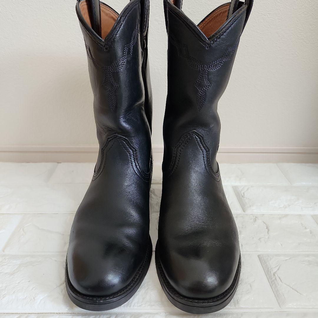 【美品】ARIAT ブラックレザー ウエスタンブーツ　Y2K