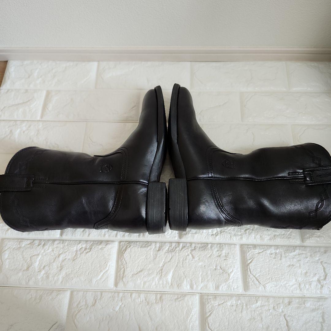 【美品】ARIAT ブラックレザー ウエスタンブーツ　Y2K