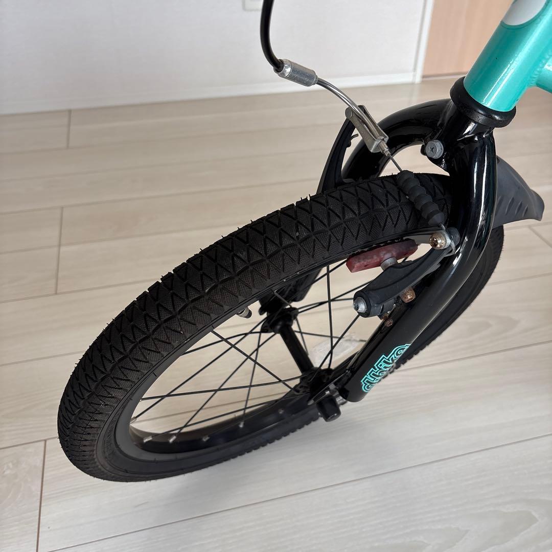 アイデス　d-bike 18インチ 水色（エメラルドグリーン）自転車