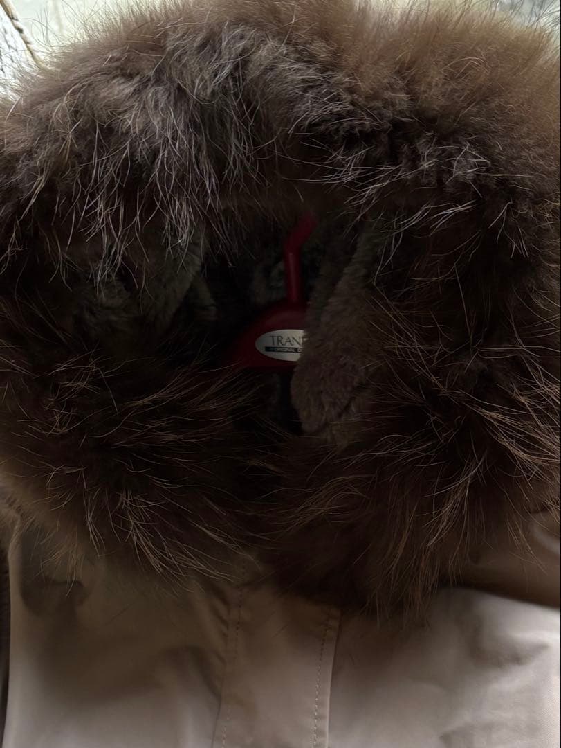 23区・ベージュファー付きモッズコート　サイズ44