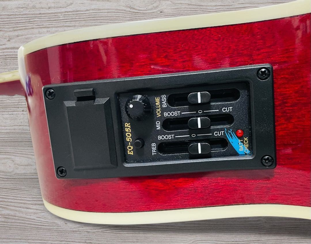 （美品）Juno EA-50C エレアコ ワインレッド色