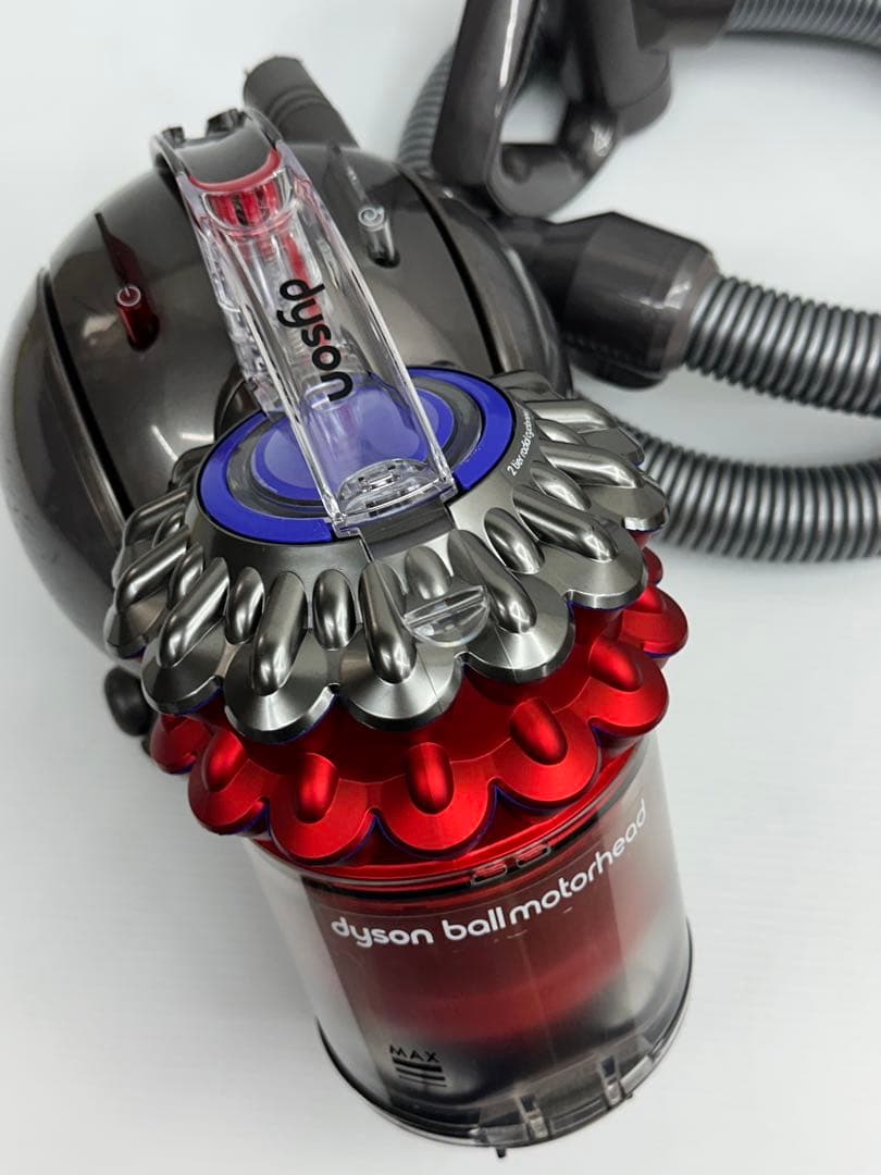 動作保証品　中古　赤　ダイソン　CY25 掃除機　本体　ホース　ダストケース付き