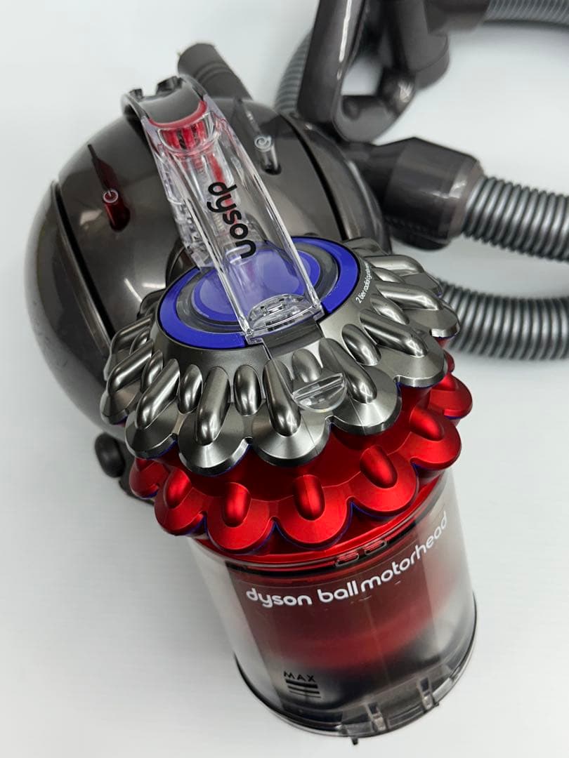 動作保証品　中古　赤　ダイソン　CY25 掃除機　本体　ホース　ダストケース付き