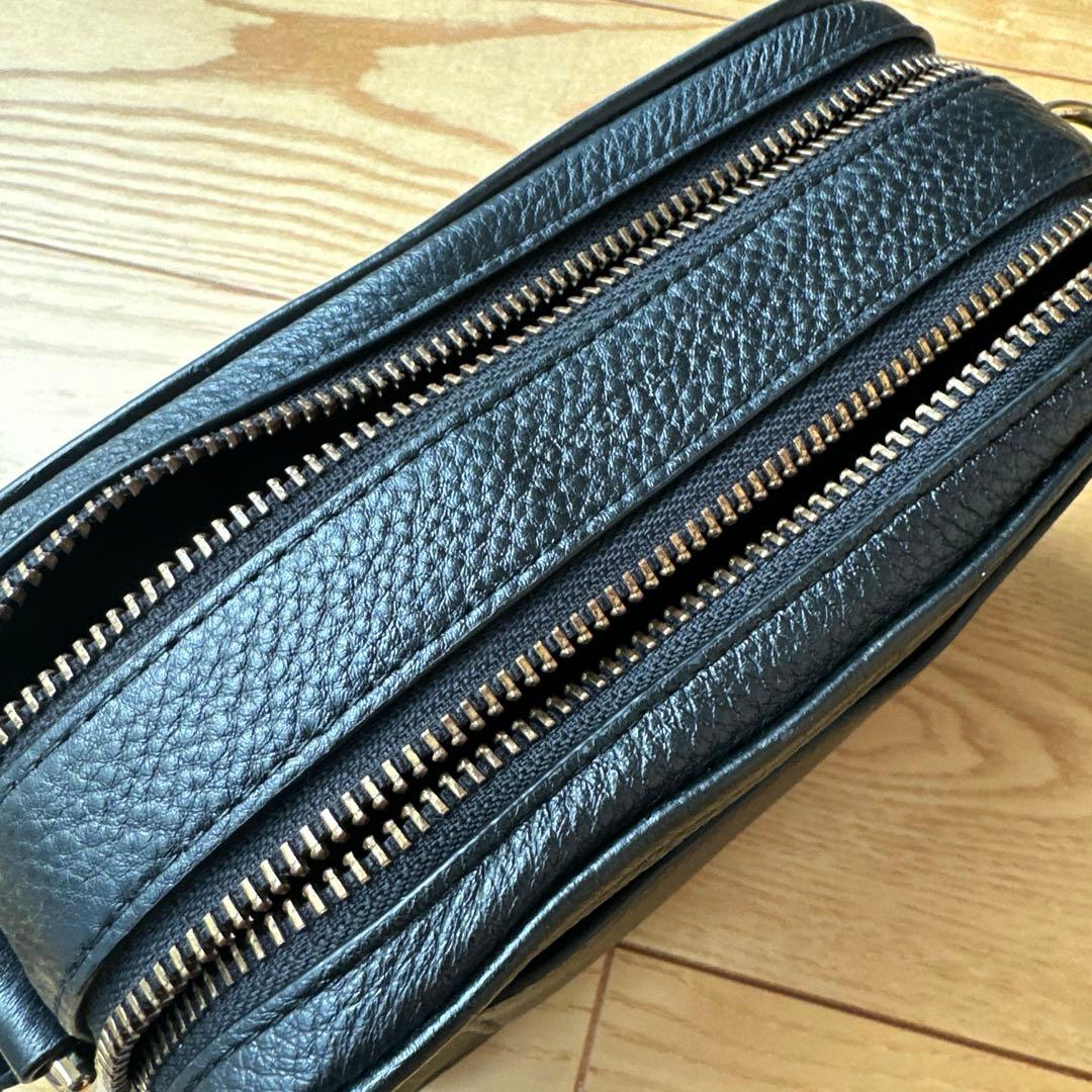 ビ*ス様 マークジェイコブス　ショルダーバッグ　ソフトショット21 ブラック　牛