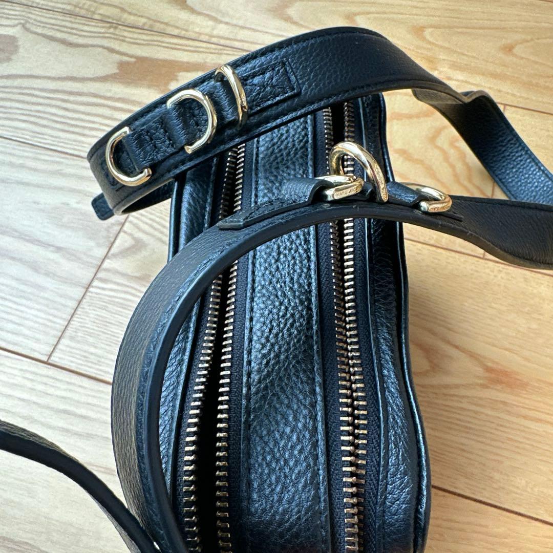 ビ*ス様 マークジェイコブス　ショルダーバッグ　ソフトショット21 ブラック　牛