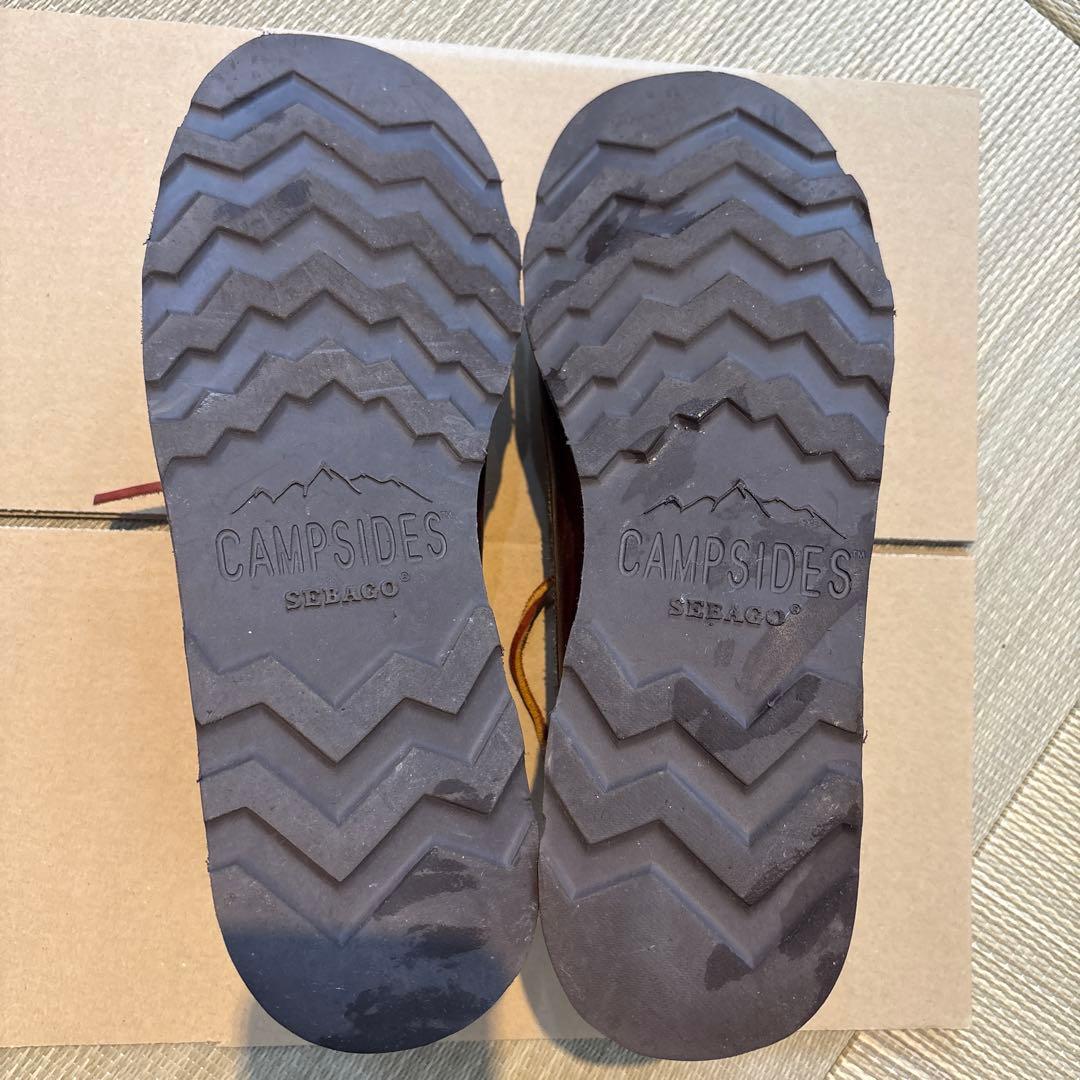 ブラウン スエード レースアップ モカシン