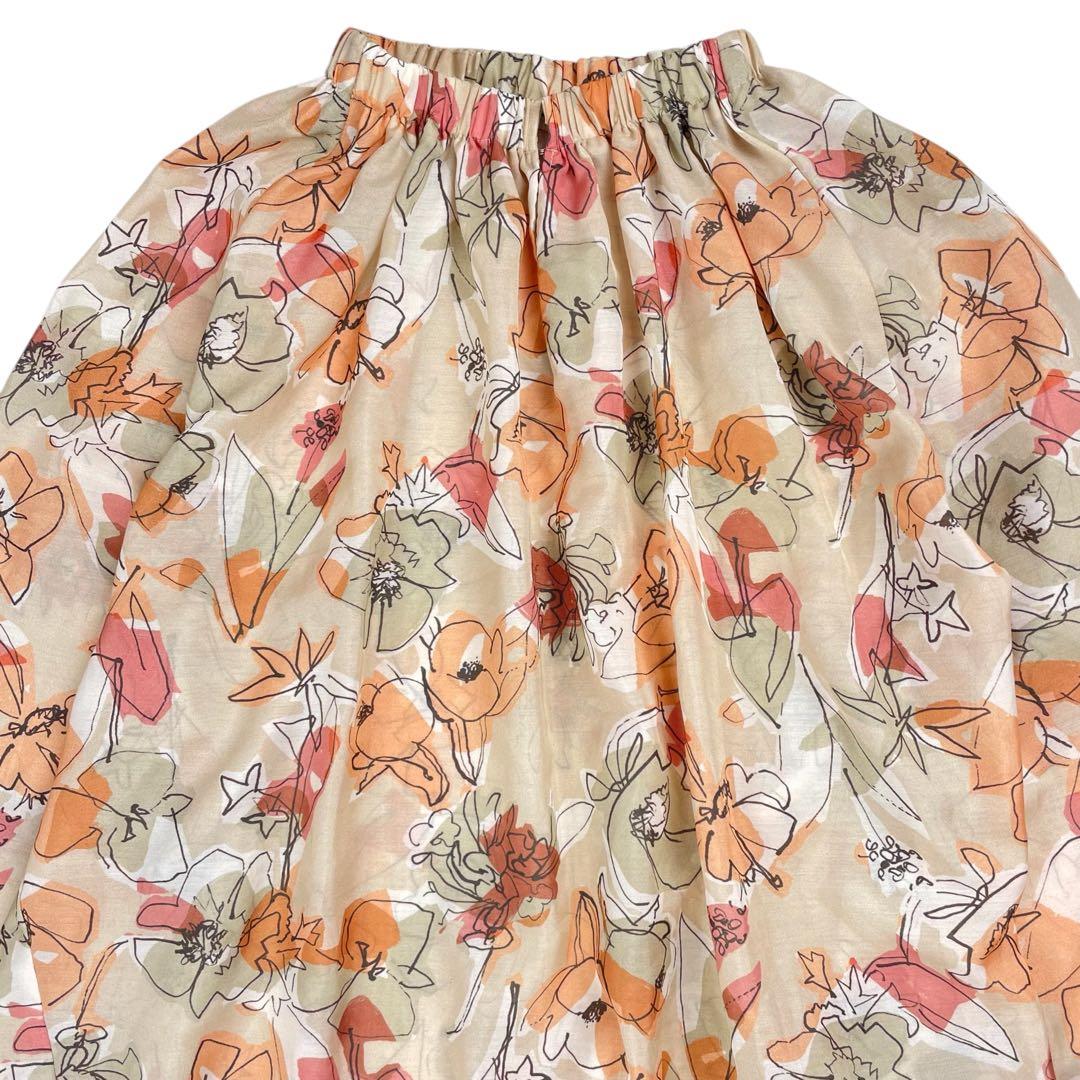 美品 トゥモローランド 24SS 近年 ピオニープリントブラウス 定価2.3万