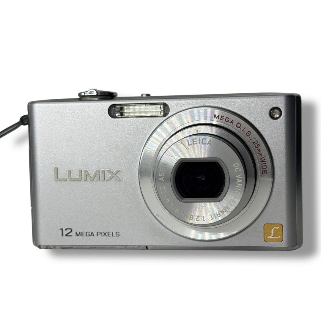 動作◎パナソニック LUMIX DMC-FX4 箱付き シルバー コンデジ