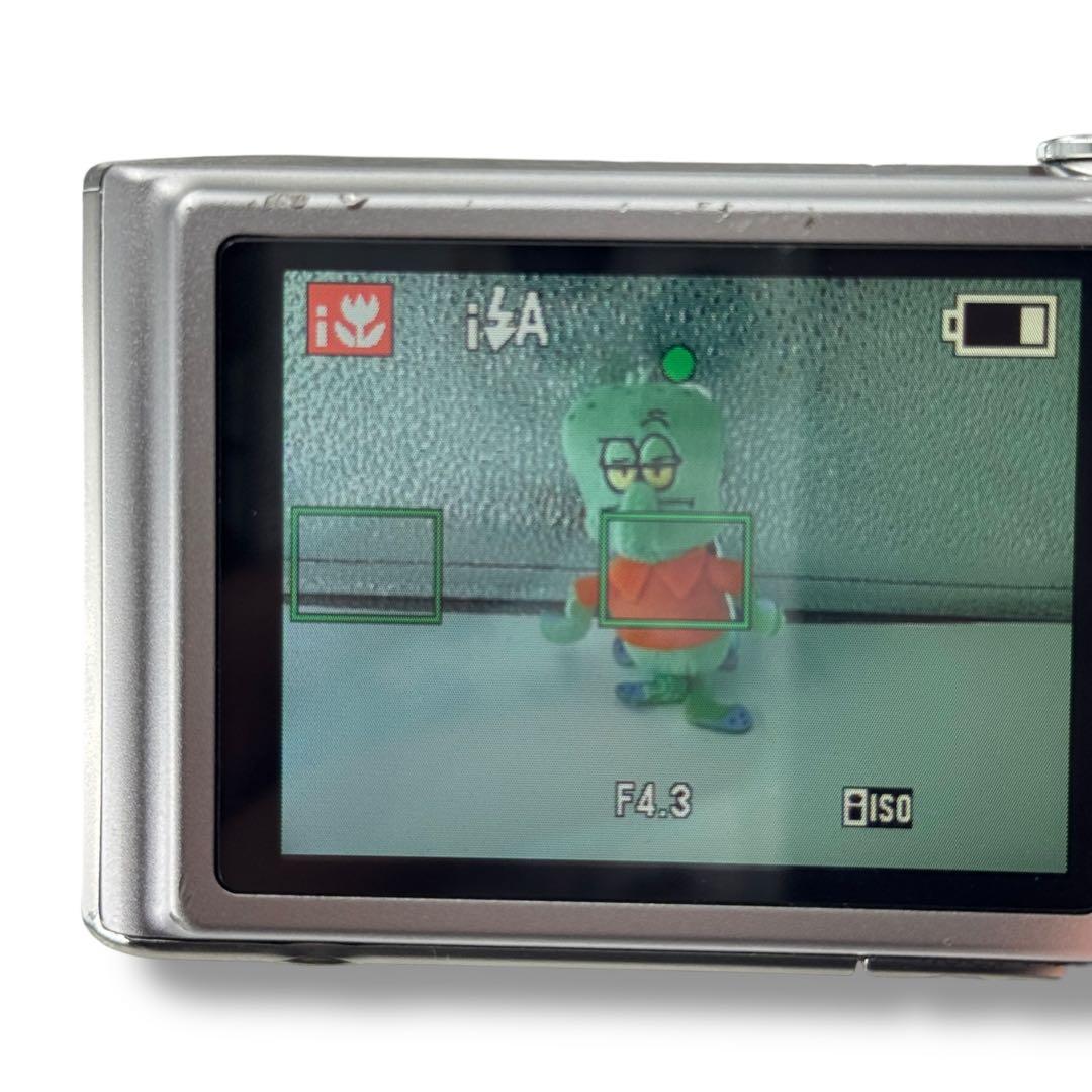 動作◎パナソニック LUMIX DMC-FX4 箱付き シルバー コンデジ