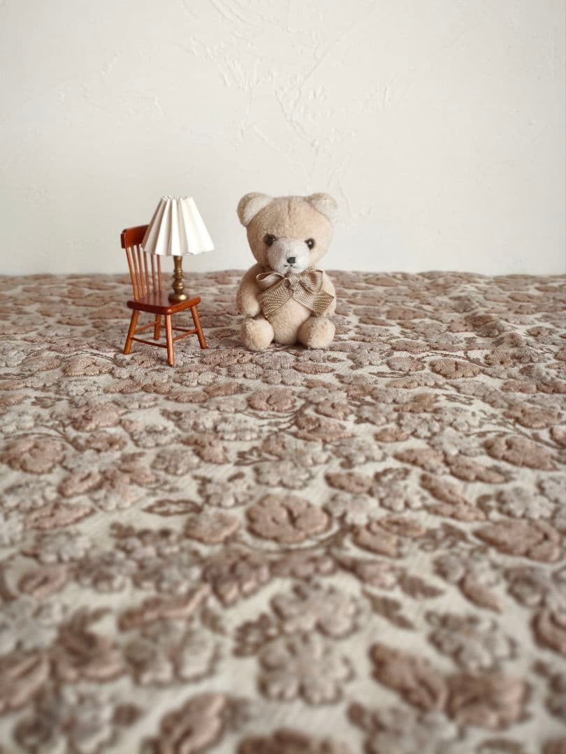 * vintage textile ❀ ふんわり お花柄 テキスタイル