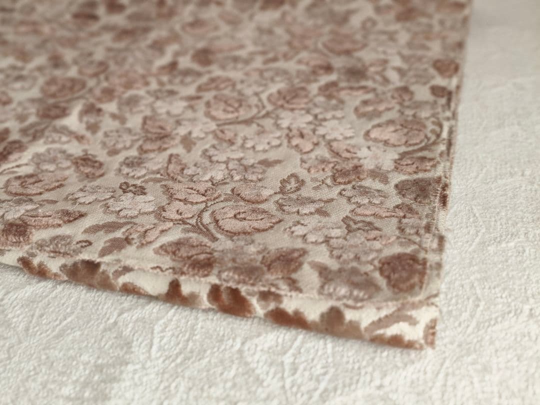 * vintage textile ❀ ふんわり お花柄 テキスタイル