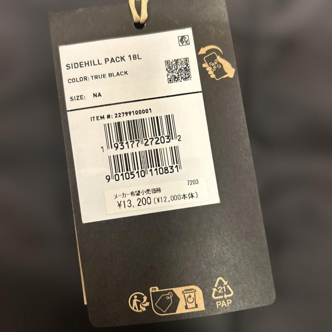 スノーボード BURTON SIDEHILL PACK 18L TRUE BLACK