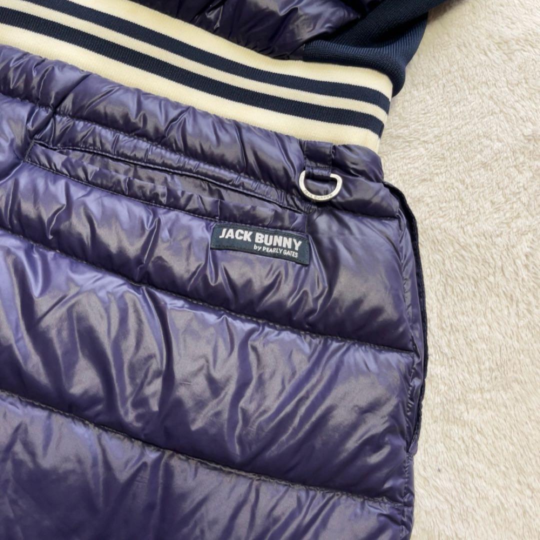 極美品　ジャックバニー ダウン　ワンピース　ロング マジックダウン　ネイビー