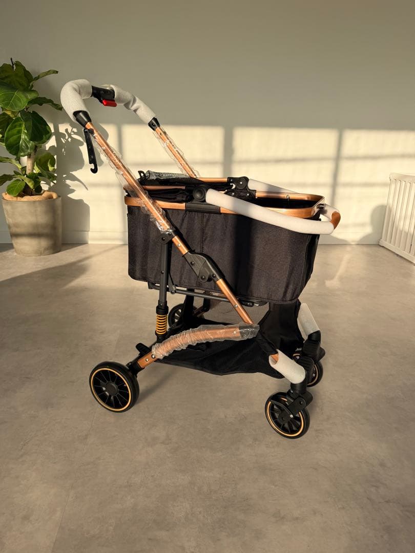 新品　折りたたみ式ペットカート 黒　分離式