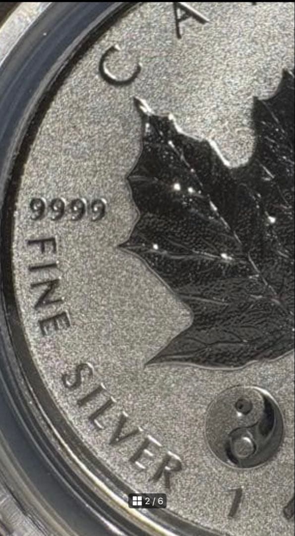 【保証】PCGS カナダメープルリーフ　銀貨1オンス9999