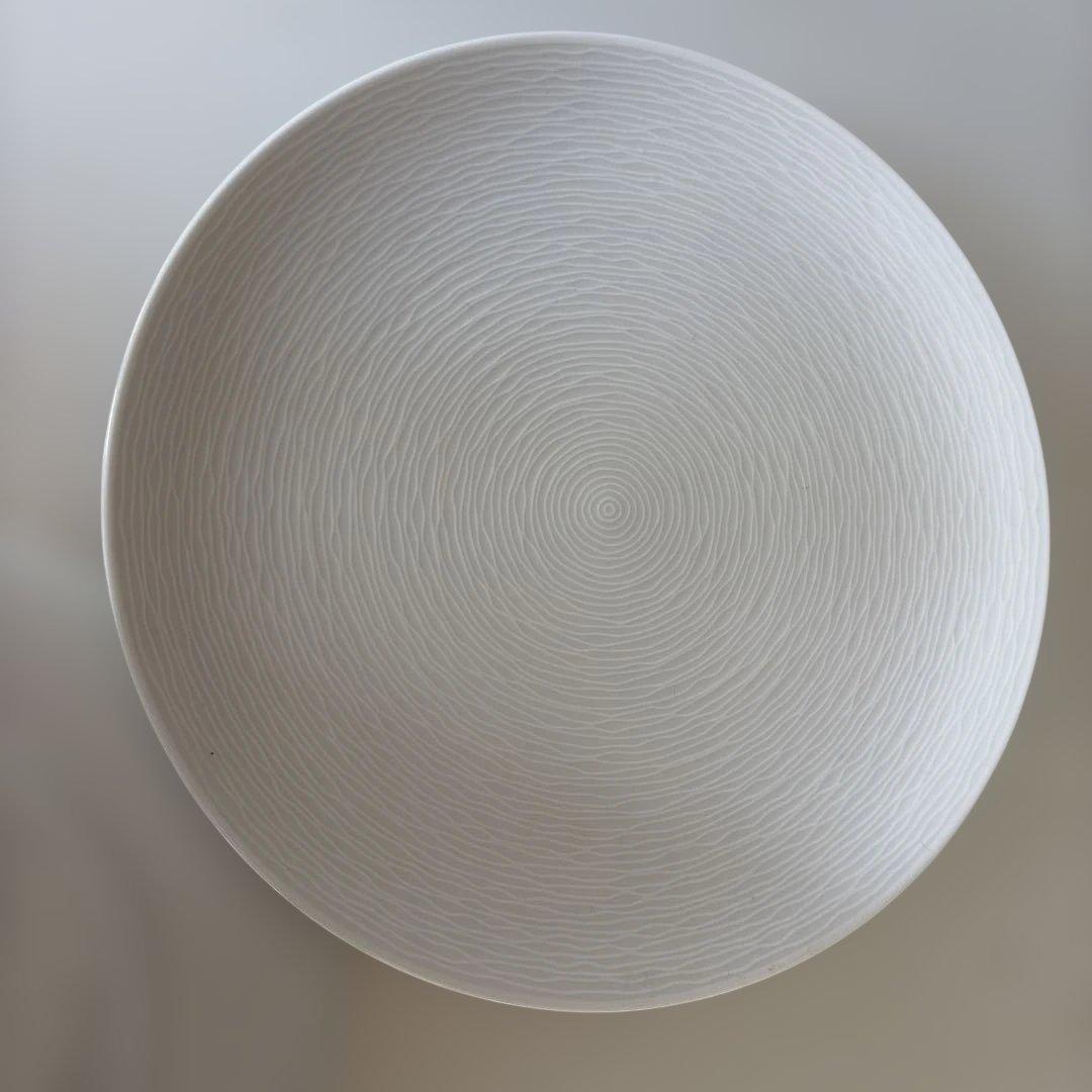 ノリタケ　ホワイト　ストライプ模様 ホワイトプレート 4枚セット