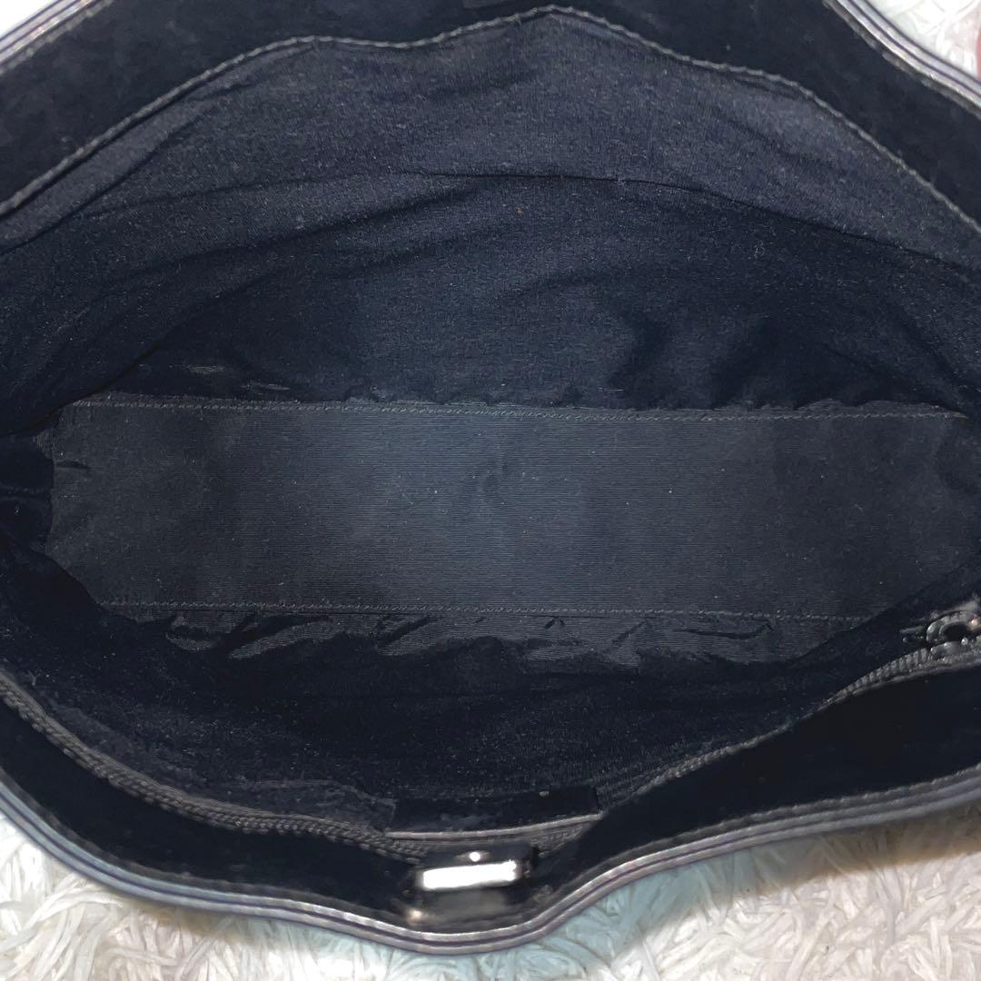 【極美品】GUCCI グッチ　ワンショルダー　キャンバス　レザー　ブラック　黒