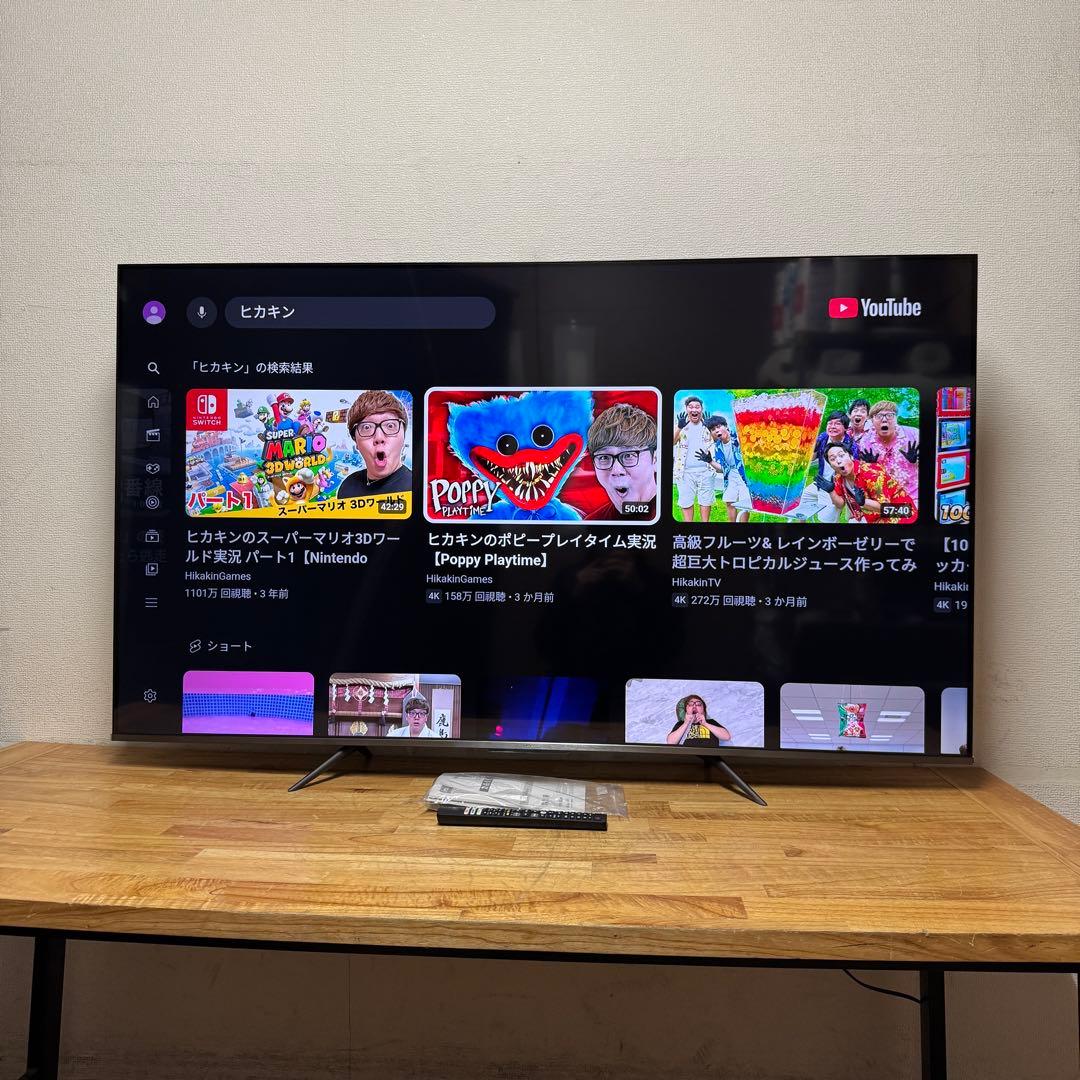 TCL 65インチ 4K 液晶テレビ 65C636 量子ドット 動画アプリ搭載