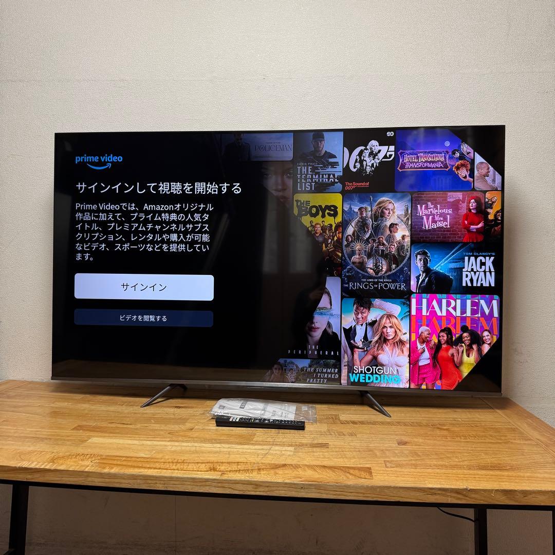 TCL 65インチ 4K 液晶テレビ 65C636 量子ドット 動画アプリ搭載
