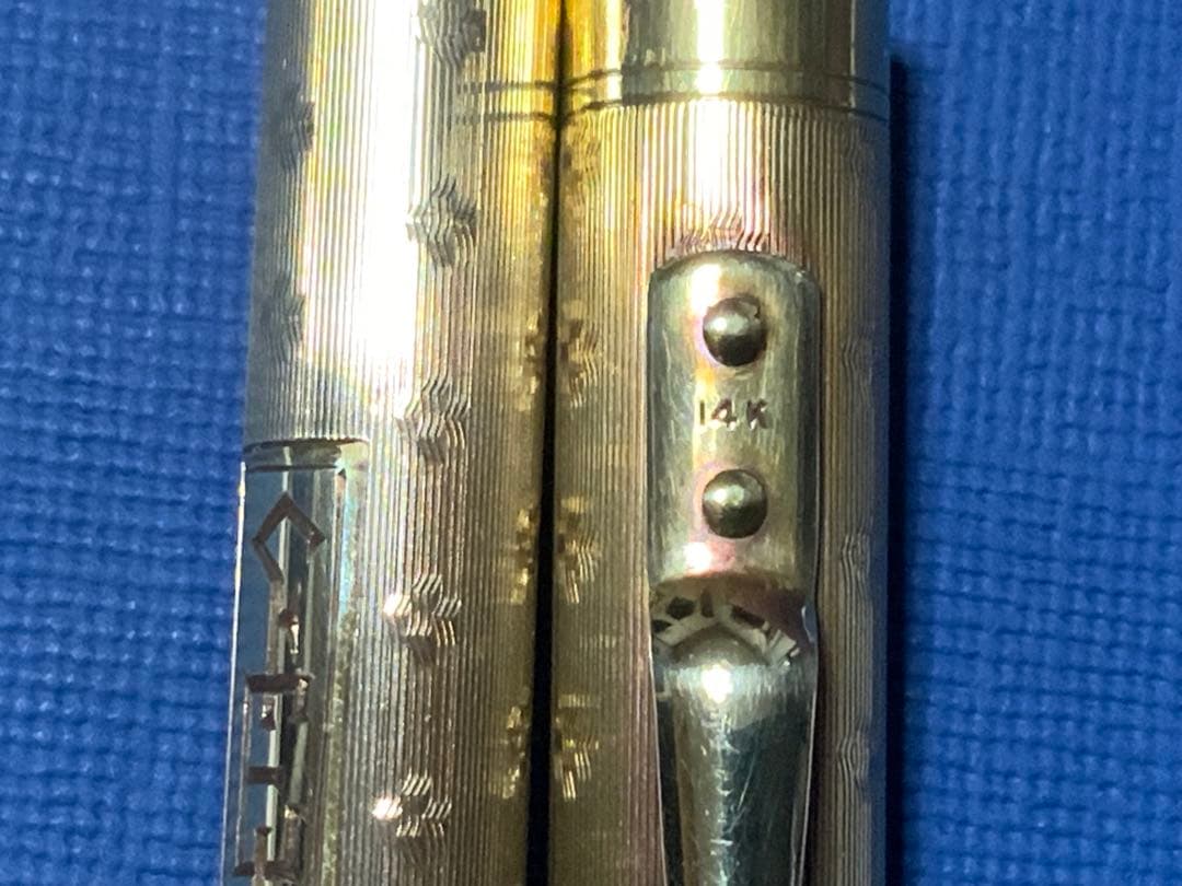 14金無垢万年筆　Vintage Mabie Todd (ニブはPilot製)