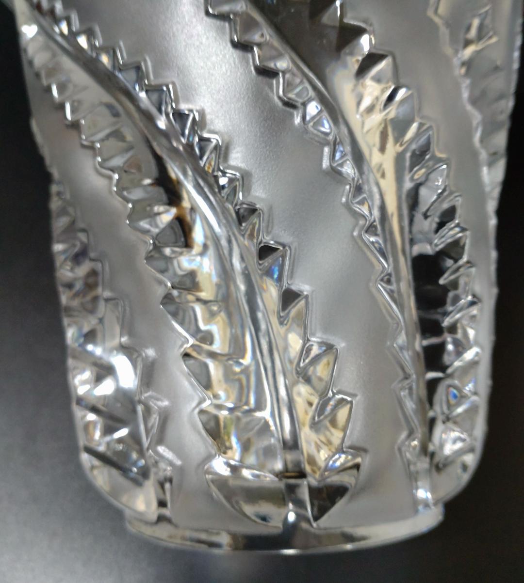 ルネラリック　LALIQUE ロベリア　Lobelia 植物シダ　VASE