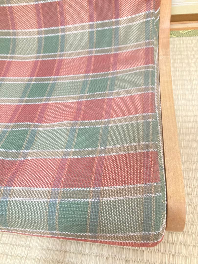 ☆超激レア 広松木工 COTTA コッタチェア ロッキングする座椅子 チェック柄