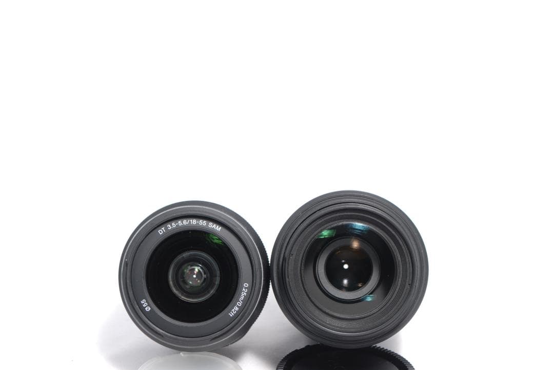 ✨SONY α55✨ダブルレンズ✨カメラデビューに✨高速AF✨一眼レフ