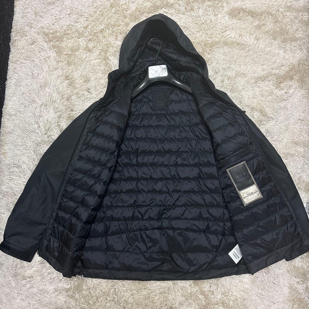 TATRAS フード付きライトダウン ブラック