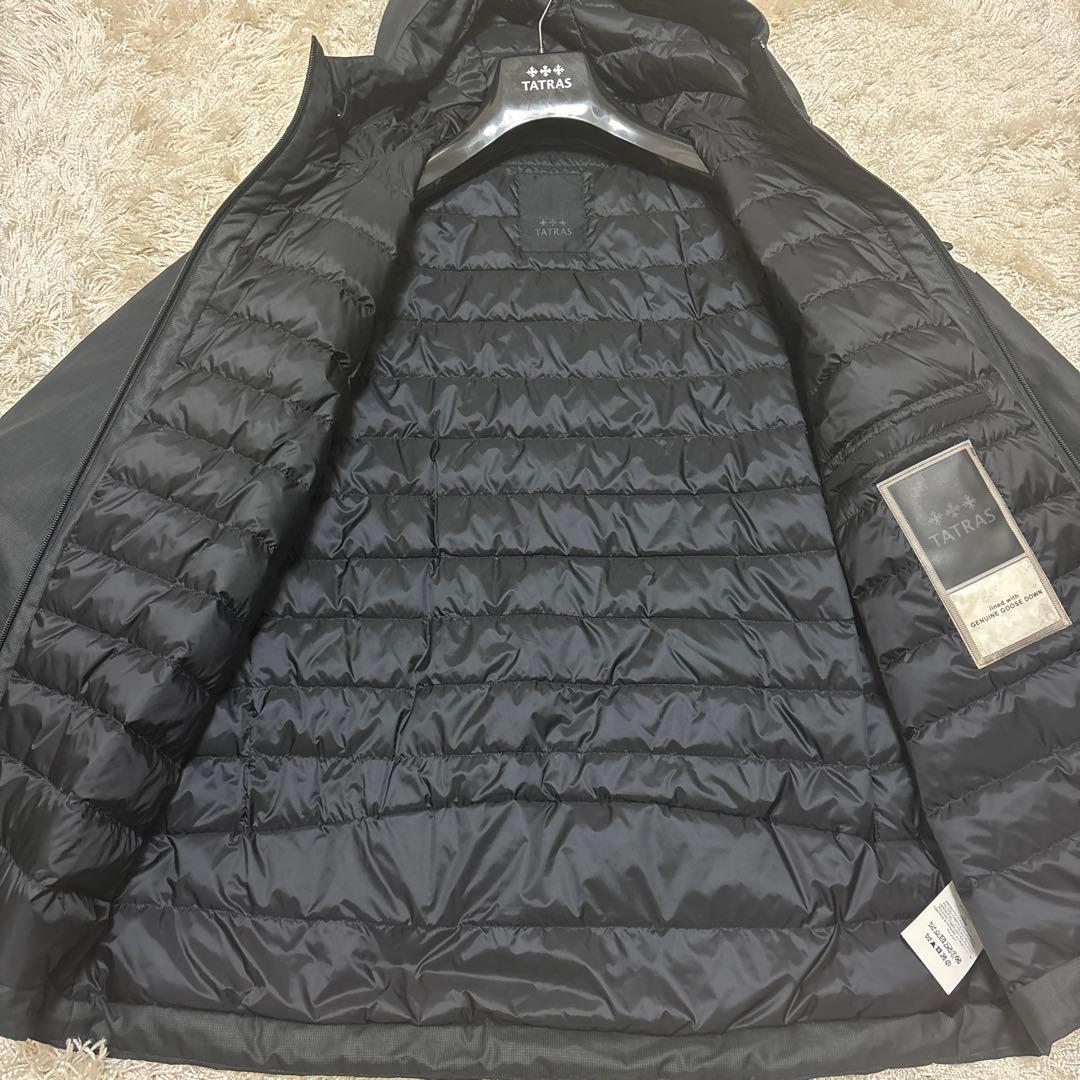 TATRAS フード付きライトダウン ブラック