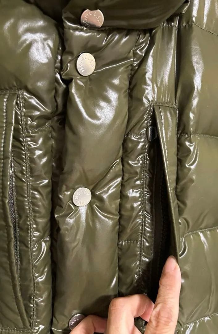 MONCLER オリーブグリーン ダウンジャケット 0サイズ