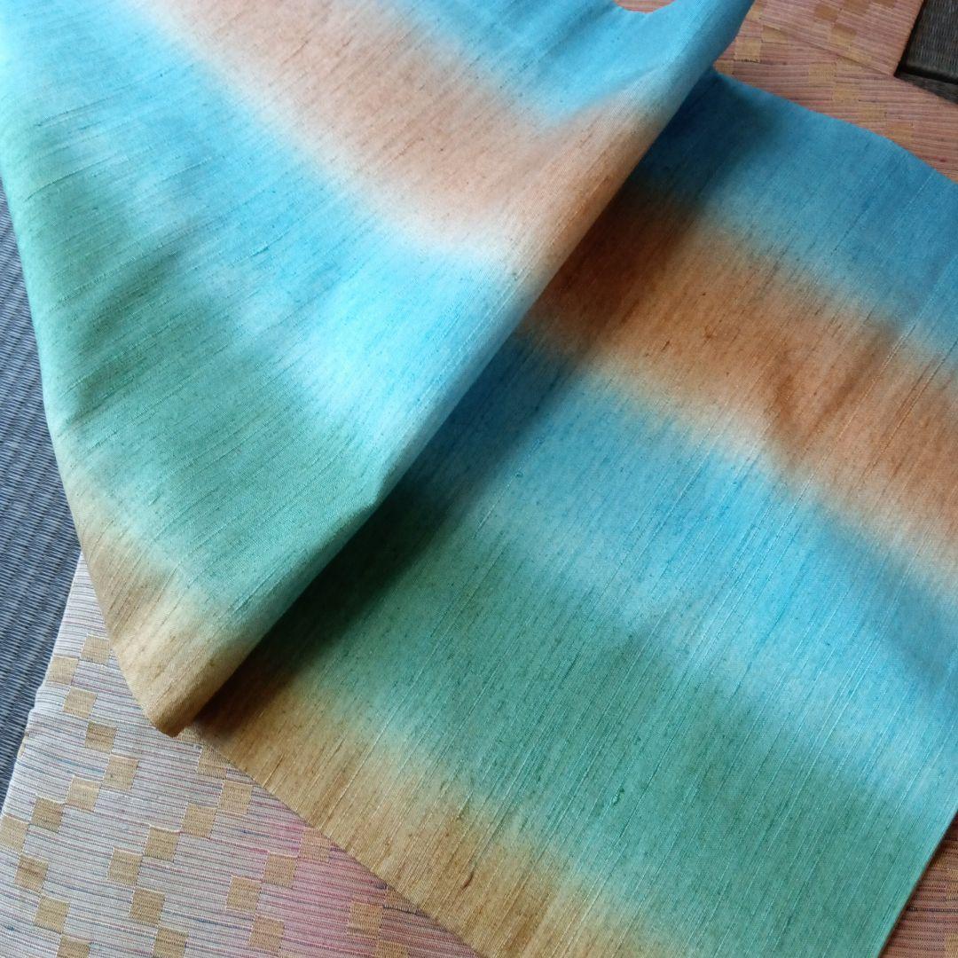 菅原工房 手先二通り　袋帯　霞　リバーシブル　縦縞