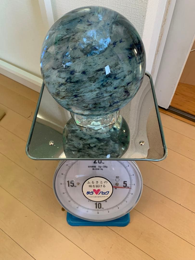 天然石　練物　ガラス　スフィア　丸玉　特大　レア