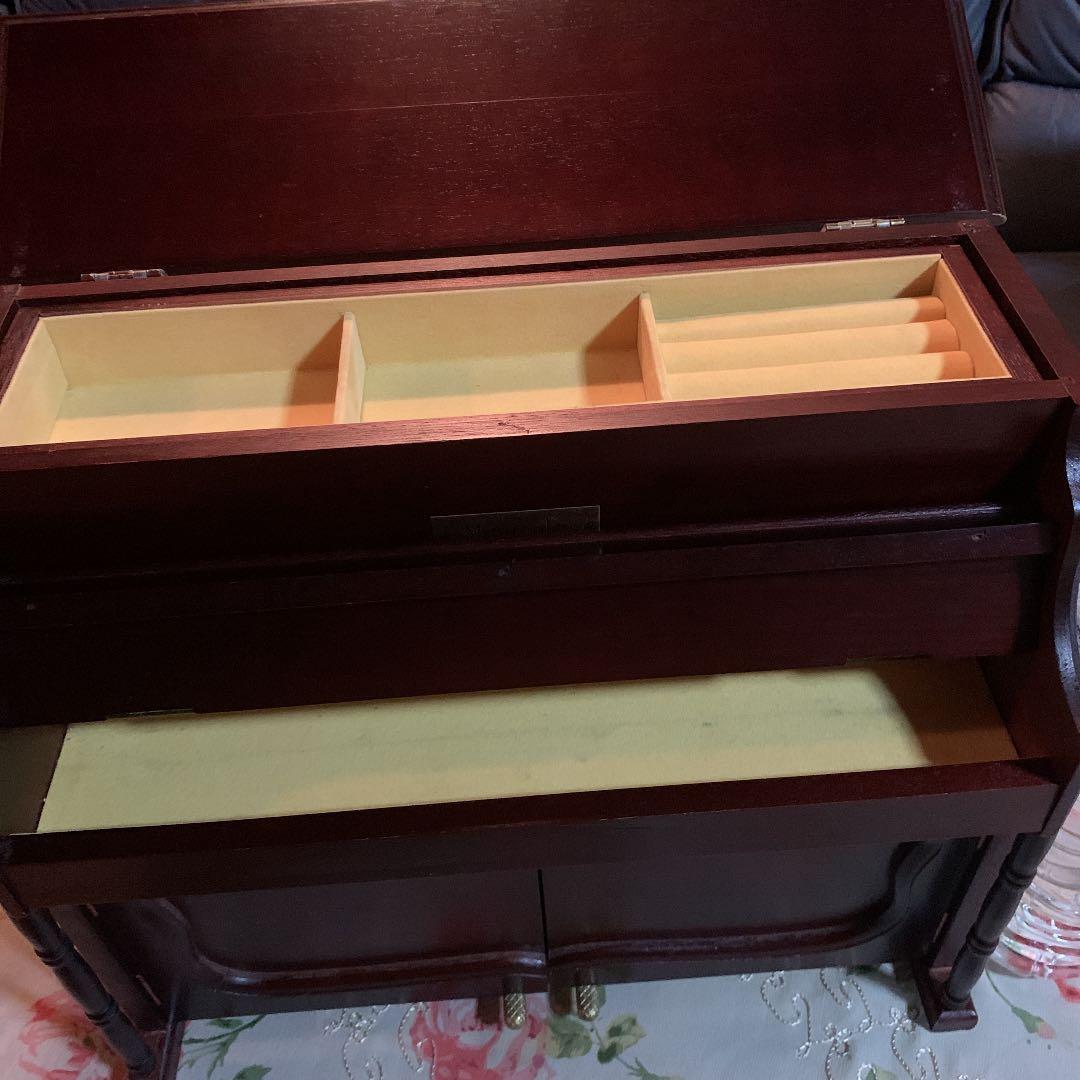 【Sankyo】希少‼️特大アンティークジュエリーケースオルゴール