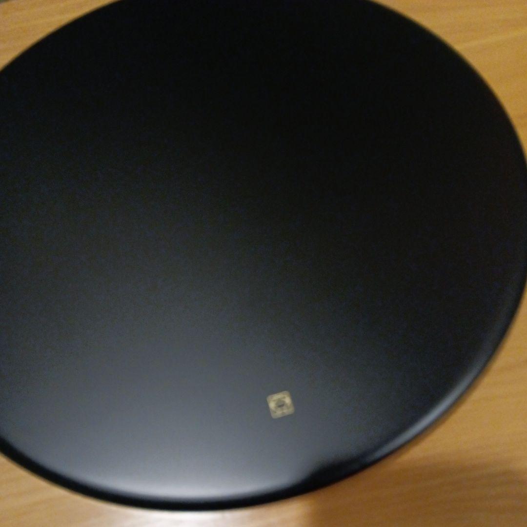 漆器 丸盆 お膳 黒と赤茶の縁 約31.5cm 20枚