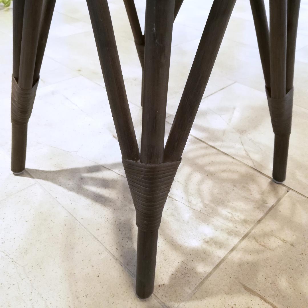 ◆SIKA DESIGN ラタン ガラス テーブル 北欧