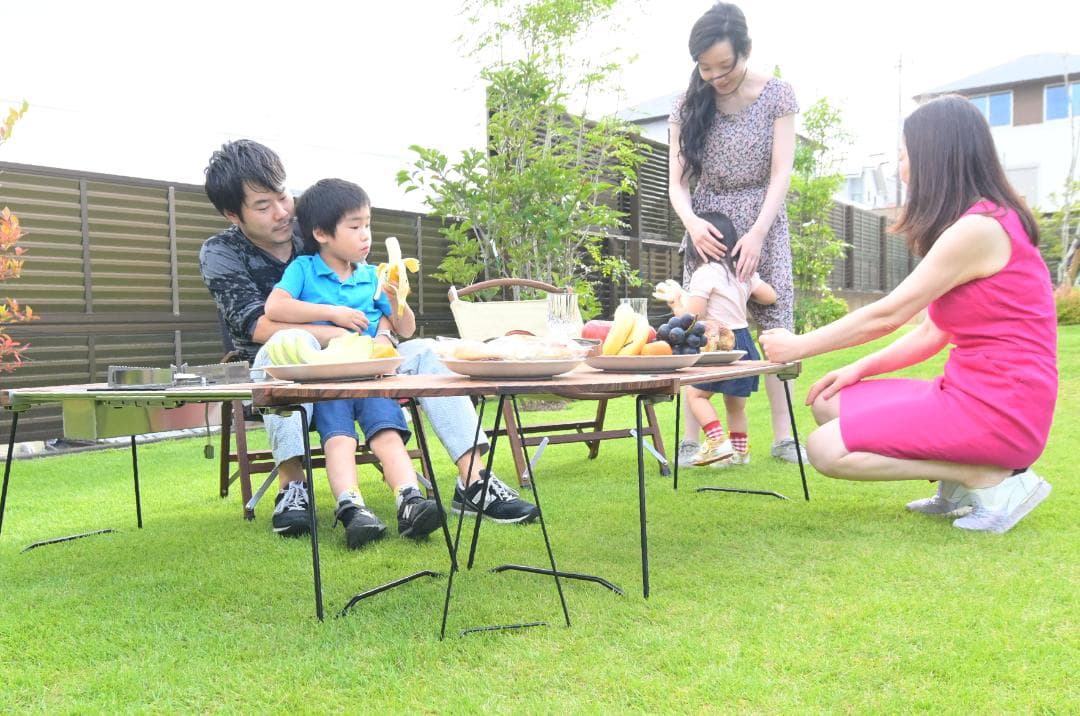 新品 ウッド角連結テーブル IGTテーブル アウトドア キャンプ