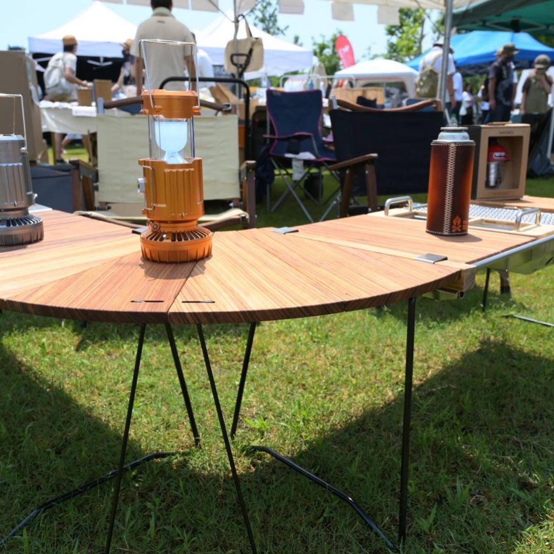 新品 ウッド角連結テーブル IGTテーブル アウトドア キャンプ