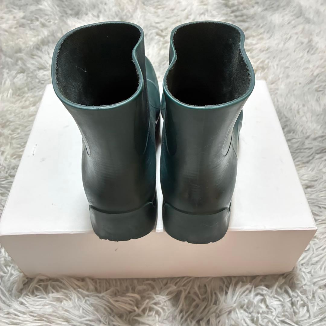 【良品】BOTTEGA VENETA パドルブーツ 38 イタリア製 グリーン