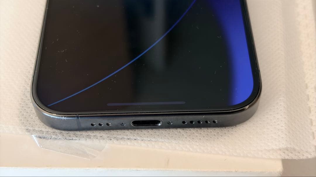 iPhone 15 pro 128GB 87%バッテリー ブルーチタニウム