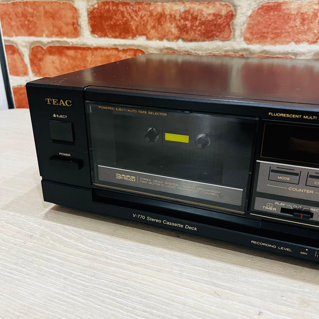 K3272【TEAK】カセットデッキ V-770（1986年発売）
