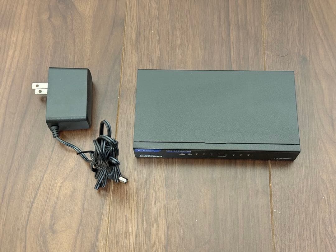 エレコム 2.5Gbps 8ポートハブ EHC-Q08MA2-HB 美品