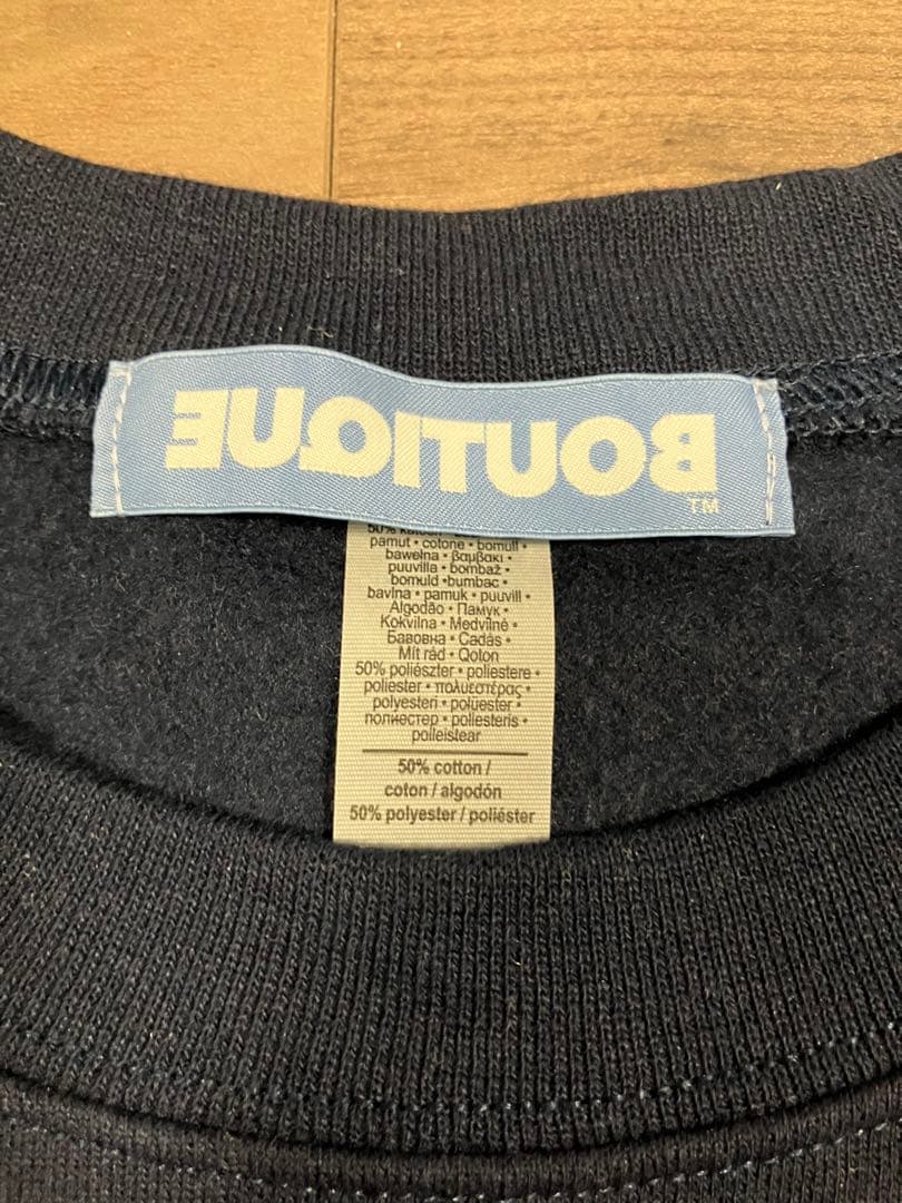 トップス boutique crewneck sweat navy ovy 1ldk