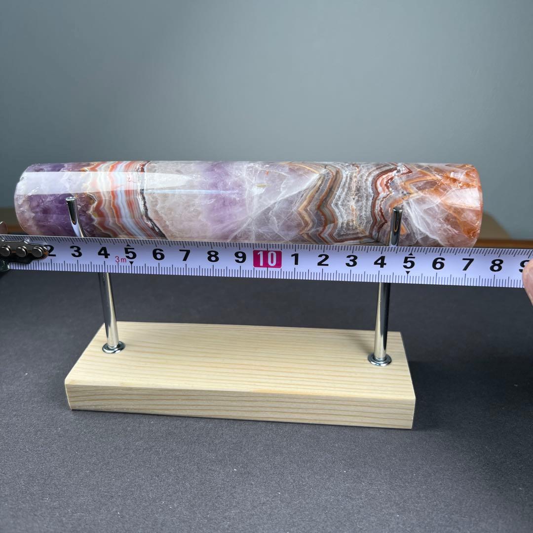 天然石　クレイジーレースアメジスト　ブレスレットスタンド