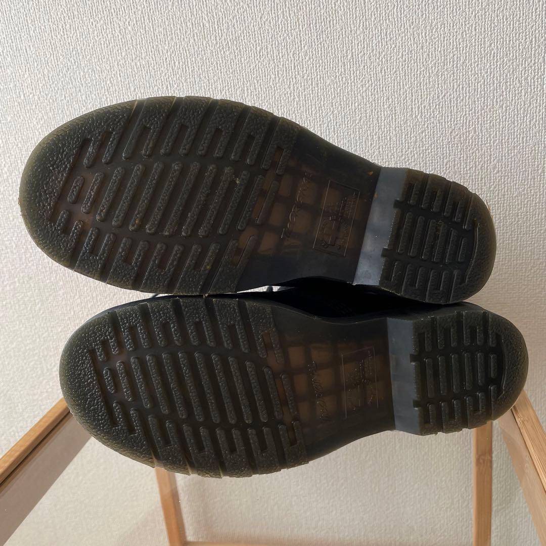 【24.0】ドクターマーチン ZIP 8ホールブーツ 日本限定 ホワイトステッチ