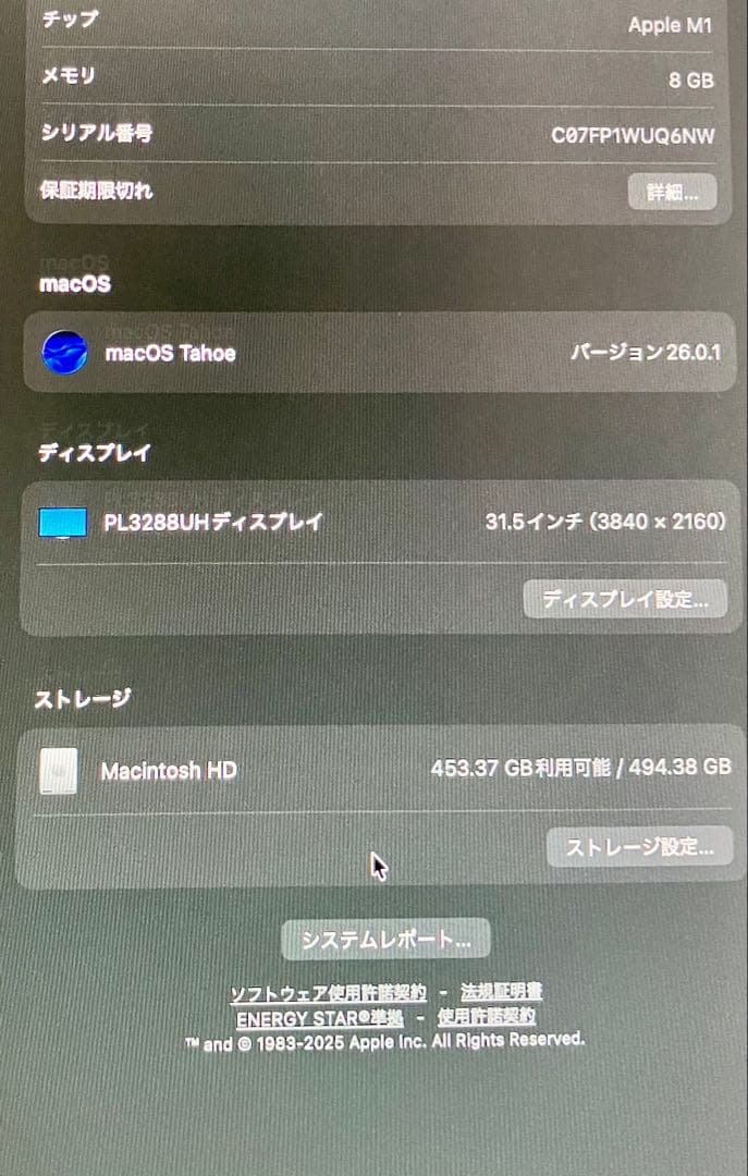 M1 Mac mini 8GB 512GB SSD 【マウス、キーボード付】