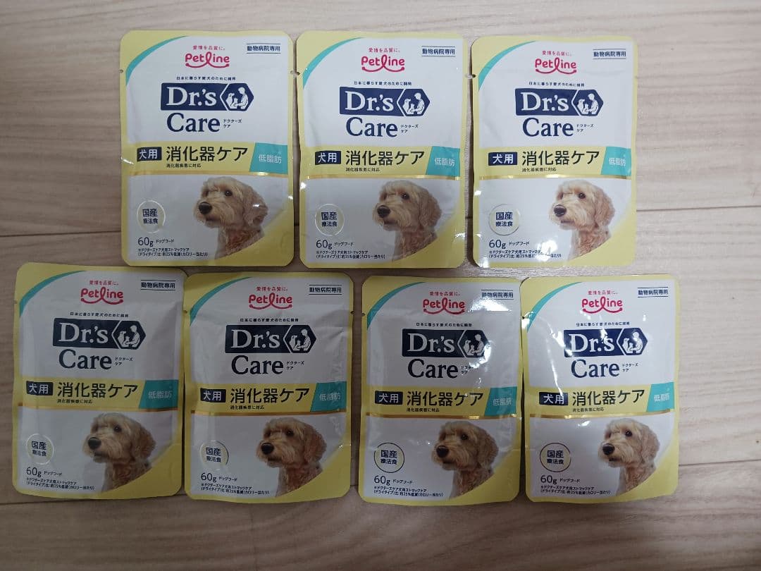 ドクターズケア　消化器ケア 低脂肪　犬用 60g×12袋×3箱&バラ7袋
