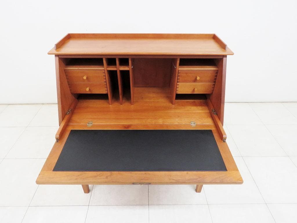 北欧■デンマーク ライティングビューロー■チーク無垢材■デスク チェスト