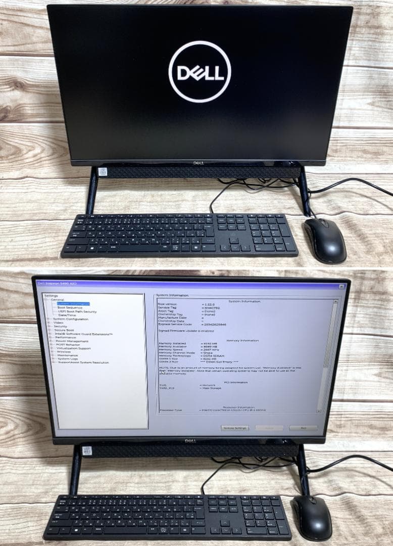 DELL 10世代i3 Inspiron5490 AIO 23.8型 使用少