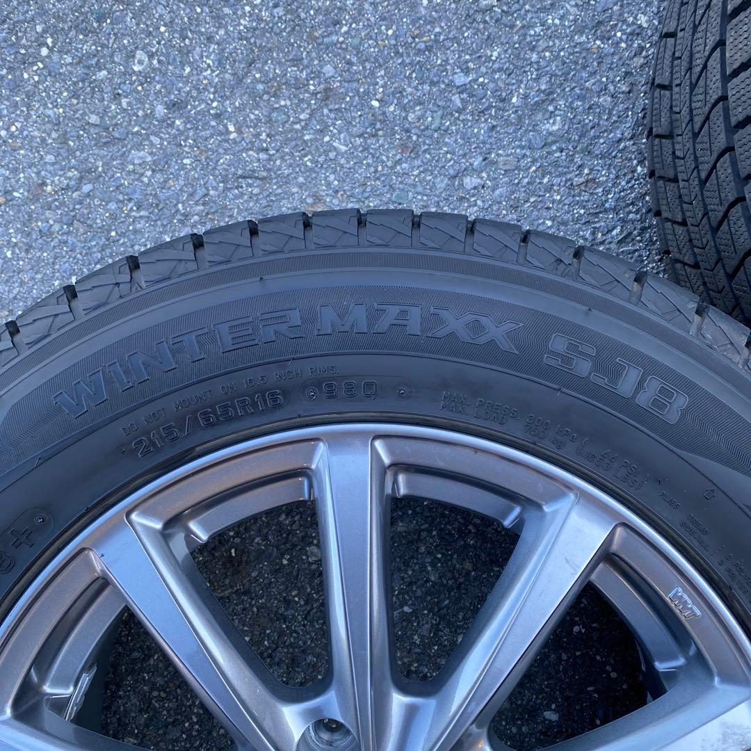 中古バリ溝ダンロップスタッドレスセット215/65R16 30系ヴェルファイア等