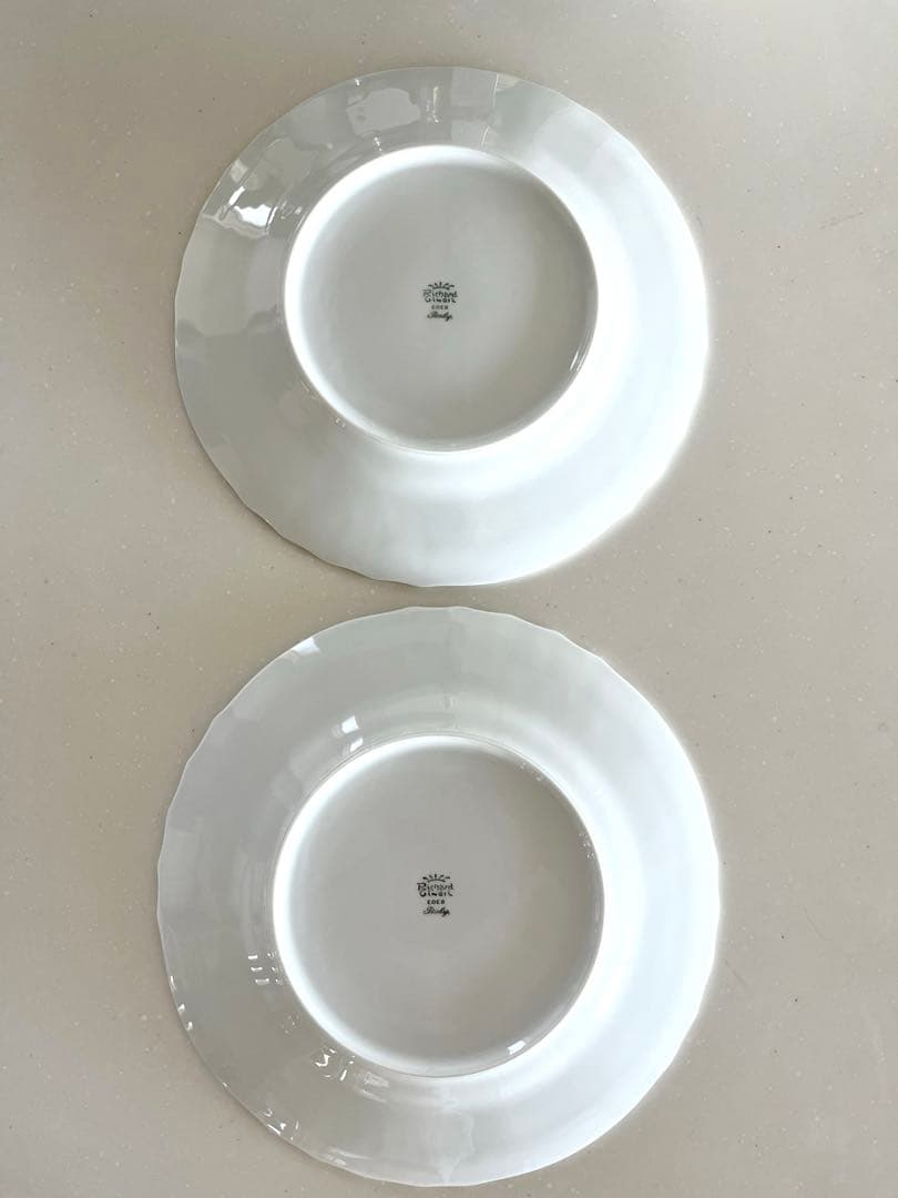 はよはなジノリ ベッキオホワイト 26cm フラットプレート 4枚セット